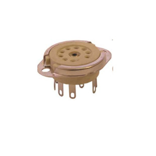 Socket Ceramic 9 PIN CHASSIS 