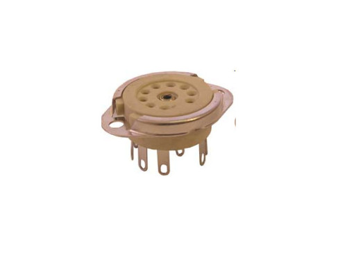 Socket Ceramic 9 PIN CHASSIS 